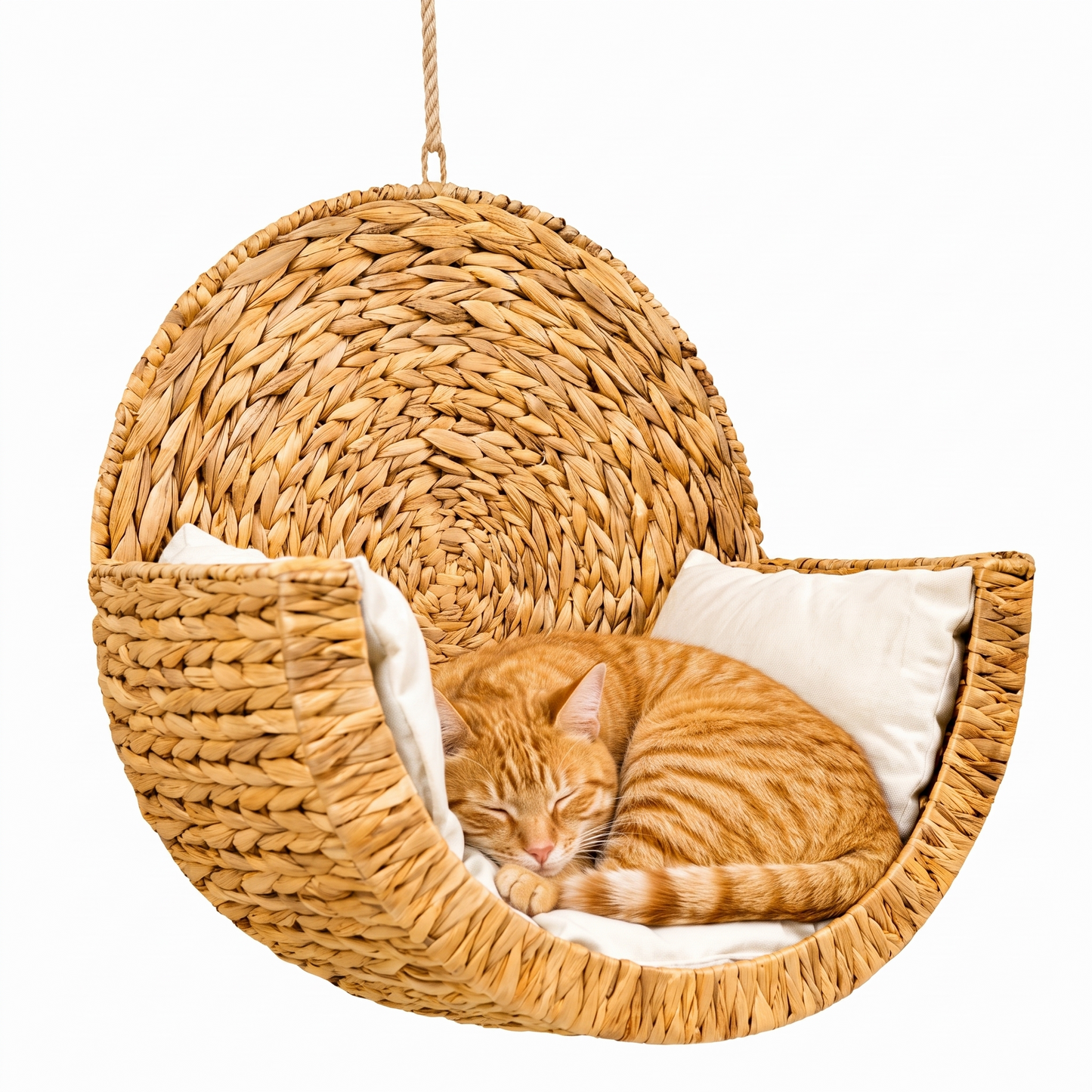 Cozy Kitty™ Handwoven Cat Bed