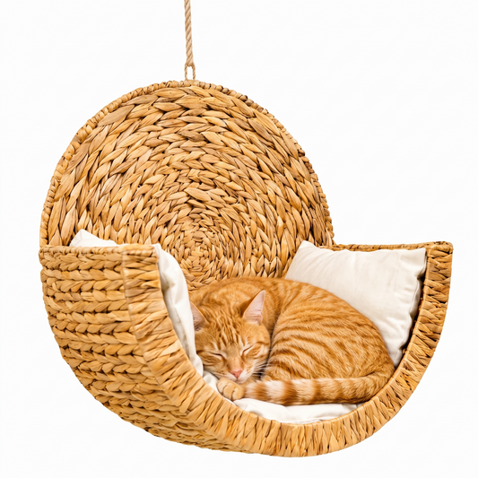 Cozy Kitty™ Handwoven Cat Bed