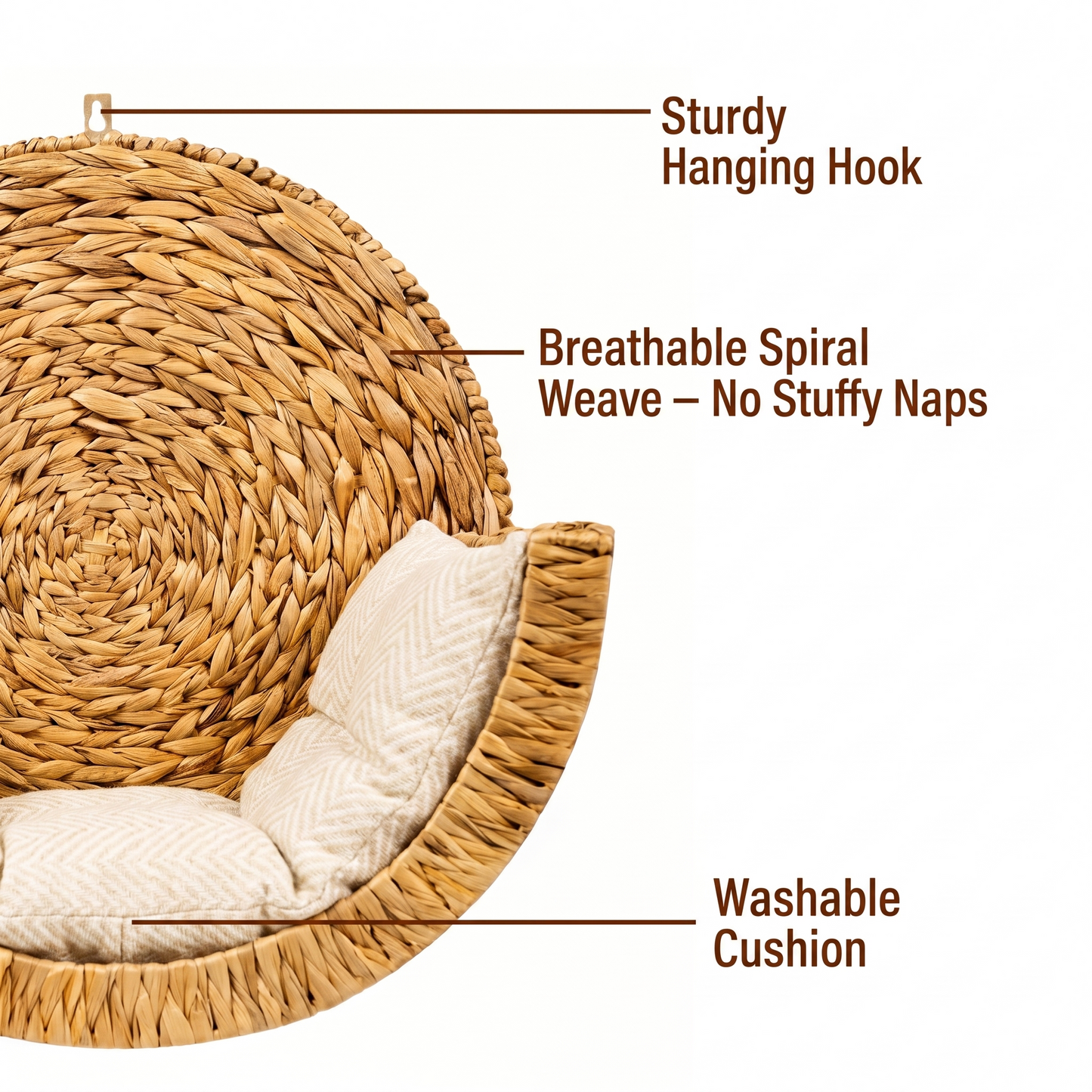 Cozy Kitty™ Handwoven Cat Bed